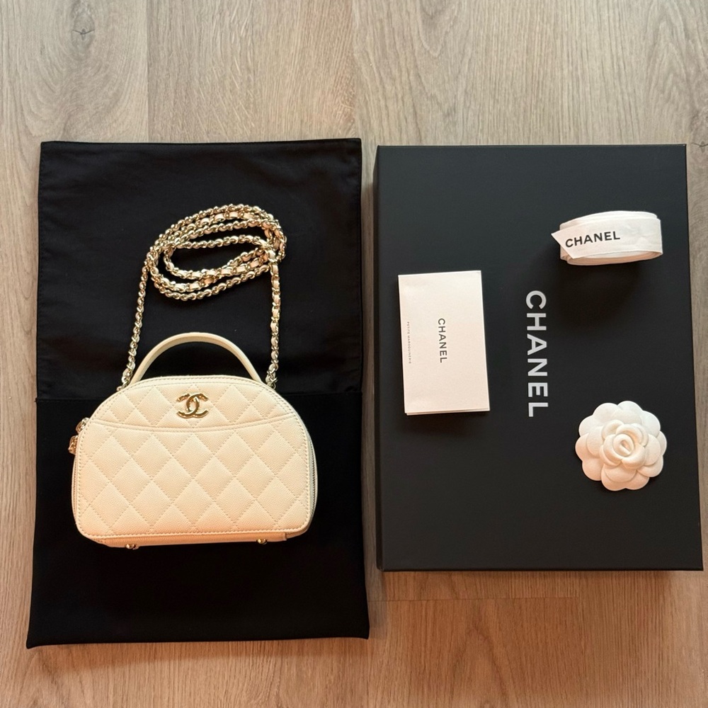 Chanel Caviar Top Handle Vanity